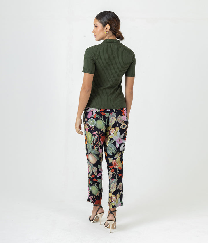 Blusa Tropical Surreal Verde