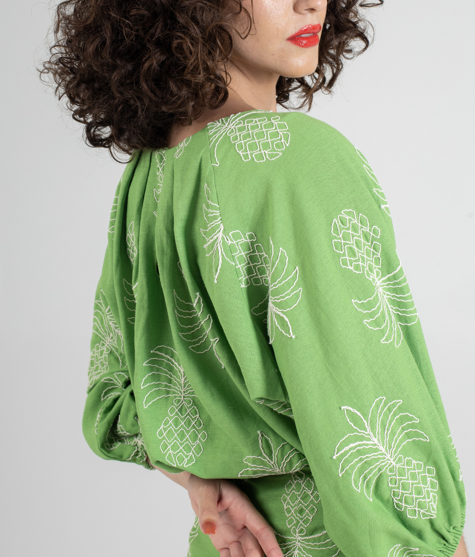 Blusa Abacaxi Verde