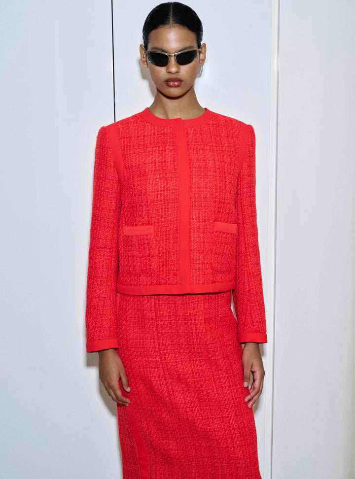Veste de Tweed Vermelho Reinaldo Lourenço