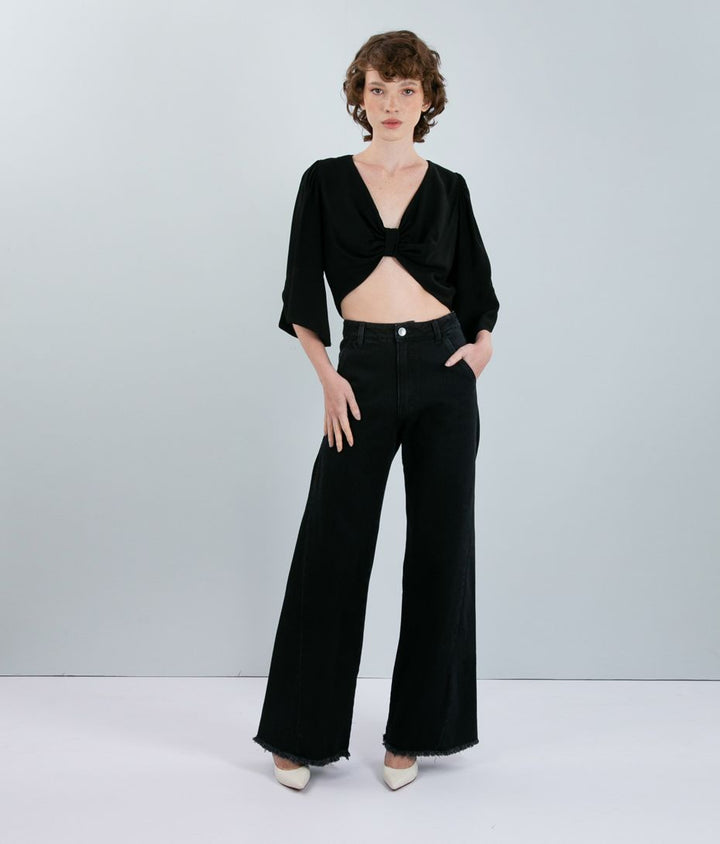 Blusa Cropped Preto