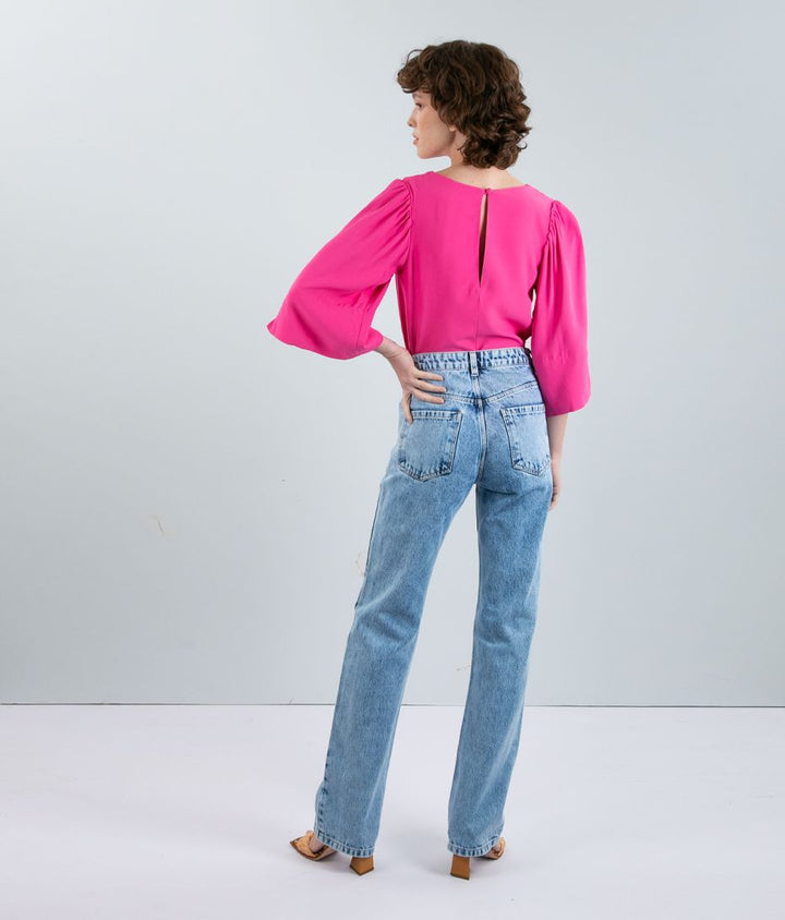 Blusa Cropped Rosa