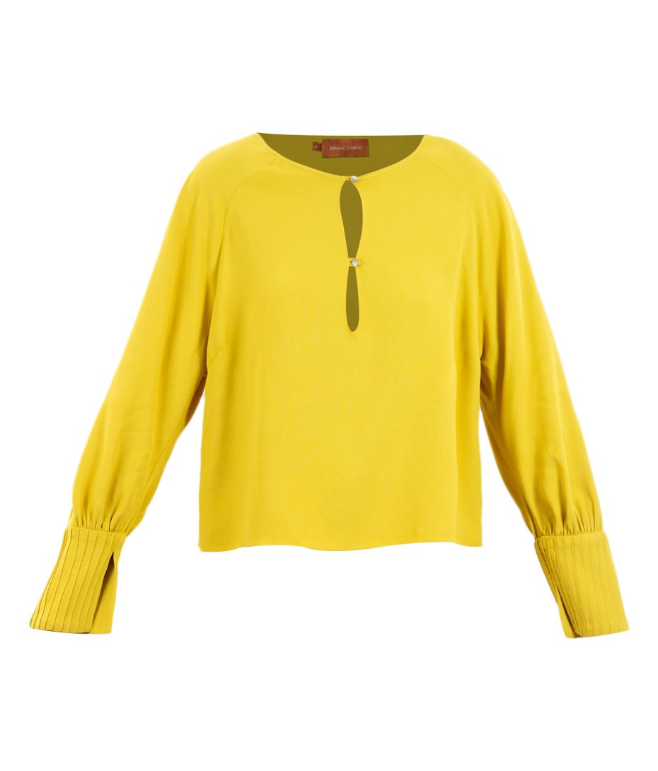 Blusa Nervuras Amarelo
