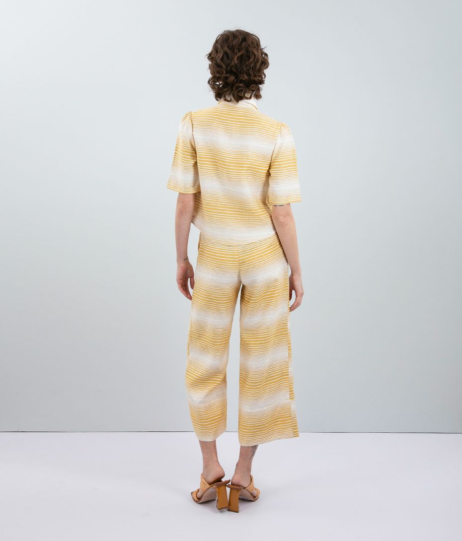 Camisa Listras Amarelo