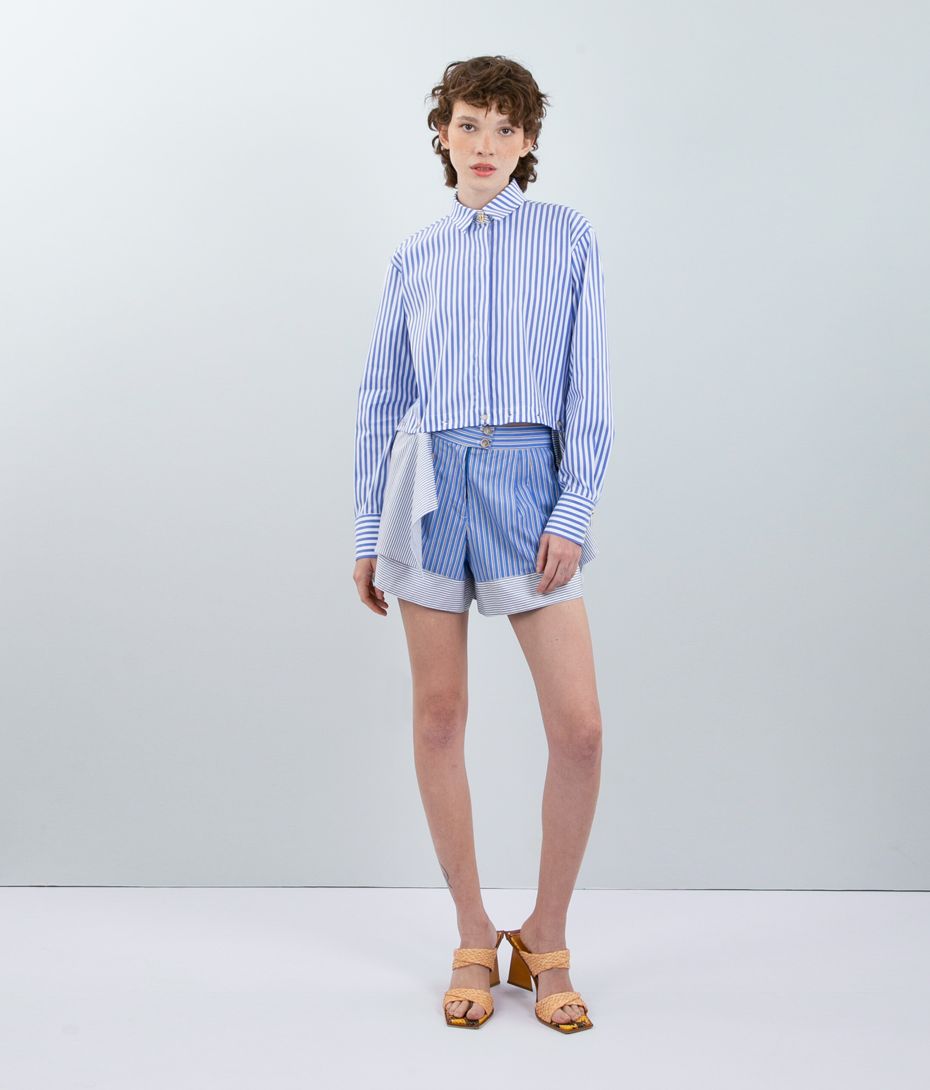 Camisa Listras Azul