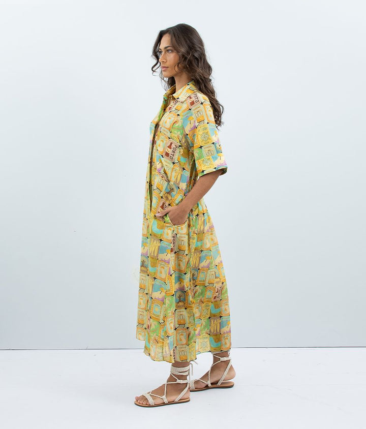 Chemise Sardinhas Amarelo