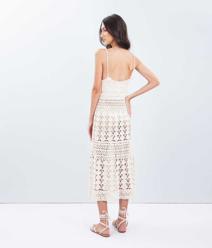 Vestido Crochê Julia Off White